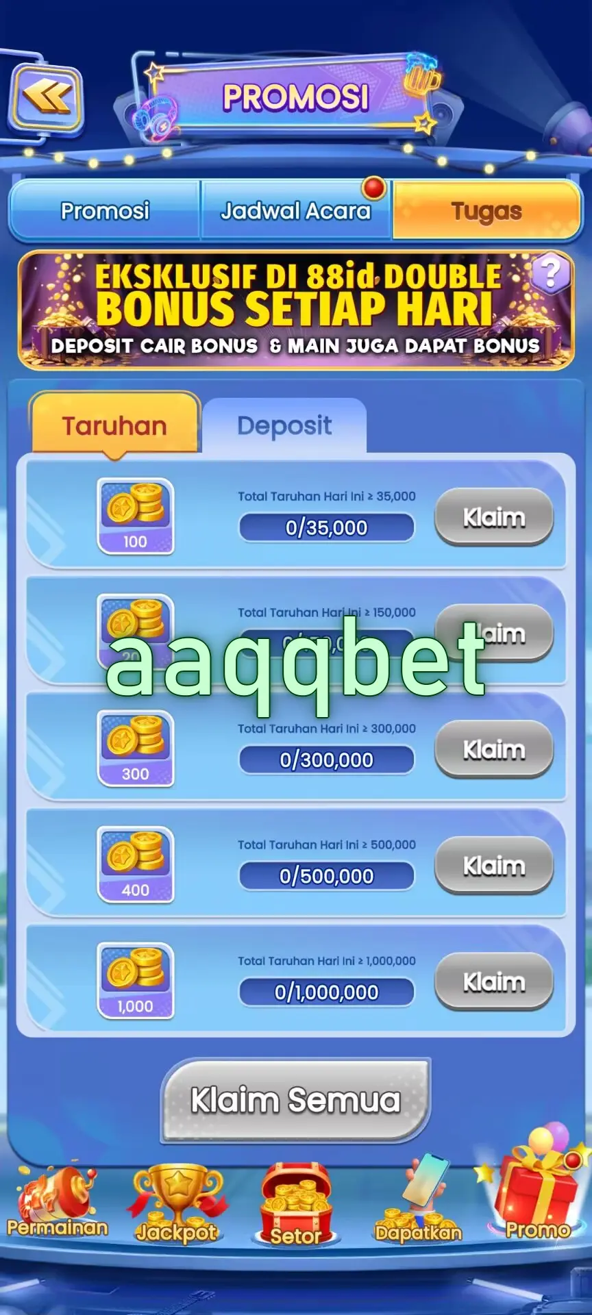 aaqqbet Tangkapan Layar - APK Resmi